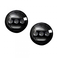 Duramax 15-19 Smoked 3-Function LED Fog Lights Recon 264157BK